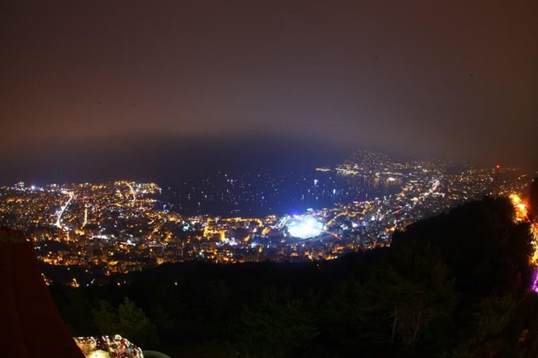 Jounieh Festival Fireworks from Bay Lodge